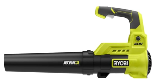 RYOBI 110 MPH 525 CFM 40-Volt Lithium-Ion Cordless Variable-Speed Jet Fan Bare Tool Leaf Blower, Battery and Charger Not Included