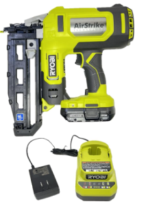 RYOBI ONE+ 18V (P326) 16-Gauge Cordless AirStrike Finish Nailer Kit