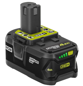 Ryobi P197 Battery ONE + (PLUS) Compatible Replaces P108 Rechargeable Lithium Ion 18 v Volt 4.0 Ah - 72 Wh UL Listed Faster Recharge Single Battery with Fuel Gage