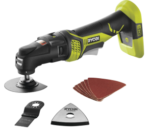 Ryobi P340 One+ 18V Lithium Ion JobPlus Cordless Multi Tool with 3 Attachment Heads