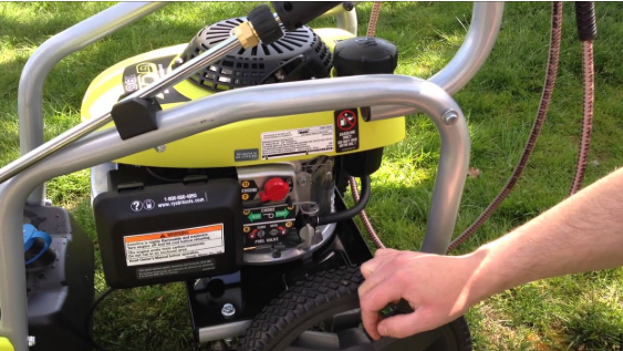 how to set up ryobi pressure washer?