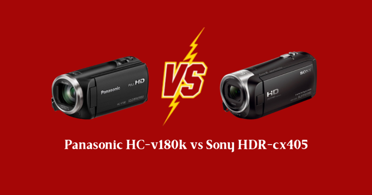 panasonic hc-v180k vs sony hdr-cx405