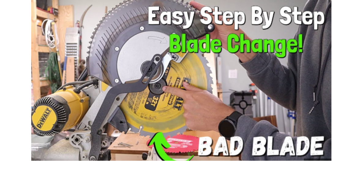 How to Change the Blade on a DeWalt Miter Saw