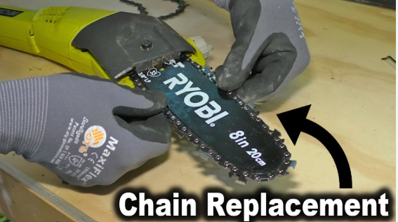 How to Tighten the Chain on a Ryobi Pole Saw?