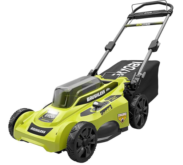 RYOBI Lawn Mower 20 in. 40-Volt Lithium-Ion Brushless Cordless Walk Behind