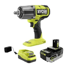 RYOBI ONE+ 18V Brushless Cordless 4-Mode 1/2 in. Impact Wrench Kit with 4.0 Battery and Charger (PBLIW01K1)