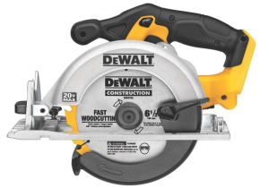 DEWALT 20V MAX Circular Saw, Cordless Sidewinder Style Portable, 6-1/2-Inch Blade, 5150 RPM, 0-50 Degree Bevel Capability, Battery Not Included (DCS391B)