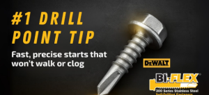 Main Screw Types Used on DeWalt