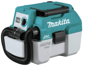 Makita XCV11Z 18V LXT Lithium-Ion Brushless Cordless 2 Gallon HEPA Filter Portable Wet/Dry Dust Extractor/Vacuum, Tool Only