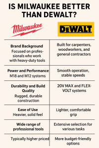 Milwaukee vs DeWalt A Deep Breakdown