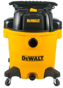 DEWALT 12 Gallon Poly Wet/Dry Vac, 5.5 HP Shop Vacuum Wet Vacuum Cleaner for Workshop, Jobsite, Commericial Area, Large Pick-Up Capacity, Yellow,DXV12P