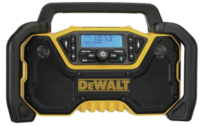 DEWALT 12V/20V MAX Portable Bluetooth Radio, Cordless, 100 ft Range, 3.5” Subwoofers, Jobsite (DCR028B)