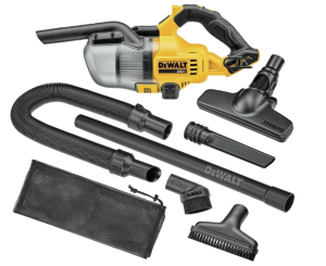 DEWALT 20V Handheld Vacuum Cordless, Car Vacuum with HEPA Filter, 6 Attachments and LED Light, High Performance Dry Only Small Shop Vac, Battery Not Included (DCV501HB)