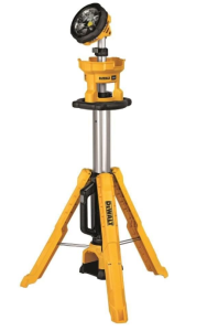 DEWALT 20V MAX LED Work Light with Stand, Tripod Light, 3000 Lumens of Brightness with 3 Modes, Tool Only (DCL079B)