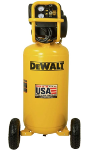 DEWALT 27 Gallon Vertical Air Compressor, Portable 1.7 HP, Oil-Free, Low Volt Easy Start Motor, 78 dBA, 5.1 SCFM at 90 PSI, 6.8 SCFM at 40 PSI