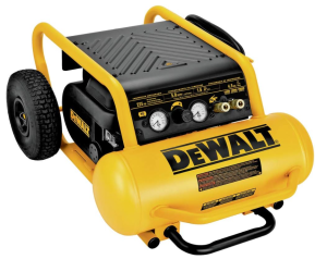 DEWALT Air Compressor, 225-PSI Max, Hand Carry with Wheels, 4-1/2 Gallon (D55146)