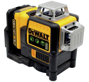 DEWALT Laser Level 360 Self Leveling, 3 Way Green Laser Leveler Tool 12V MAX with 2.0Ah Battery, Charger and Durable Carrying Case, 100 Ft, Tripod Compatible (DW089LG)