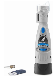 Dremel 7020-PGK Quiet Electric Pet Nail File Set with 4 Sanding Discs, Safe Alternative to Nail Clippers and Trimmers, Grey