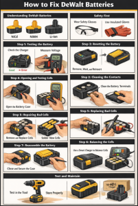 Fixing DeWalt batteries step by step
