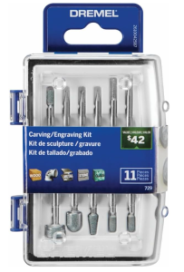 Dremel 729-01 11-Piece Carving/Engraving Accessory Micro Kit