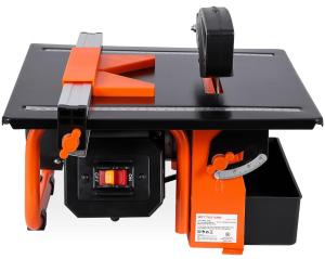 7 in Wet Tile Saw, 3450 RPM, Bevel cuts tile from 0 to 45 Degrees, Tile Cutter Wet Saw with Water Reservoir for Cutting Tiles and Stones, for DIY Enthusiasts