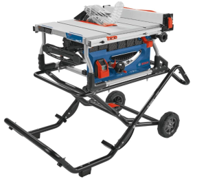 BOSCH GTS15-10 10 Inch Portable Jobsite Table Saw with Gravity-Rise Wheeled Stand