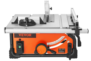 VEVOR Table Saw, 4500 RPM Portable Jobsite Table Saw