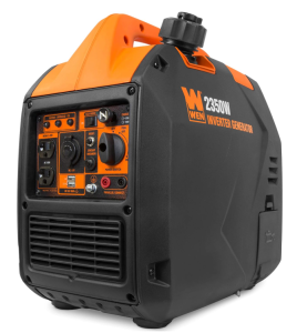 WEN Super Quiet 2350-Watt Portable Inverter Generator with Fuel Shut Off, Gasoline Power, Ultra Lightweight (56235i), Black