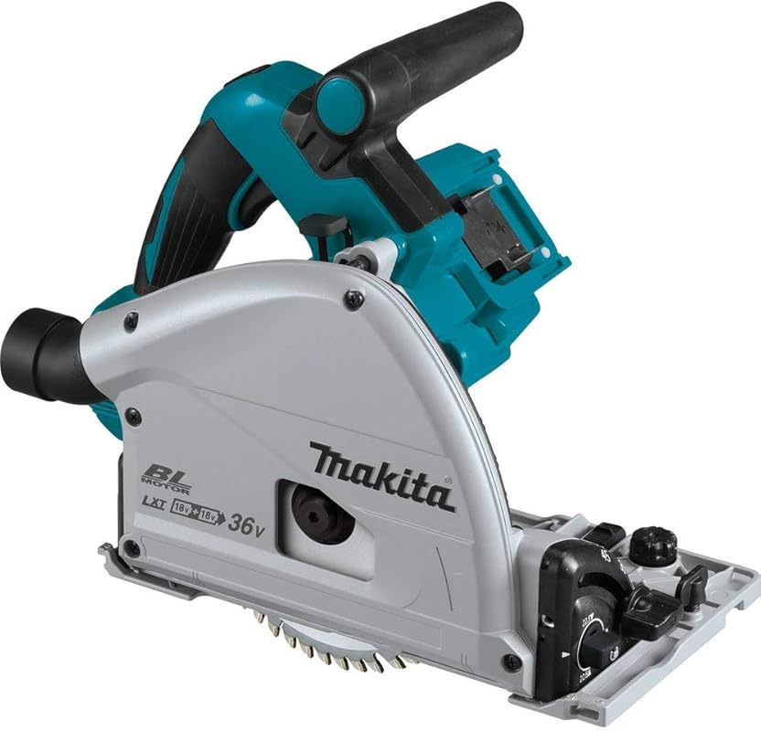 Makita XPS01Z 36V LXT Brushless 6-1/2 Inch Plunge Circular Saw Tool On
