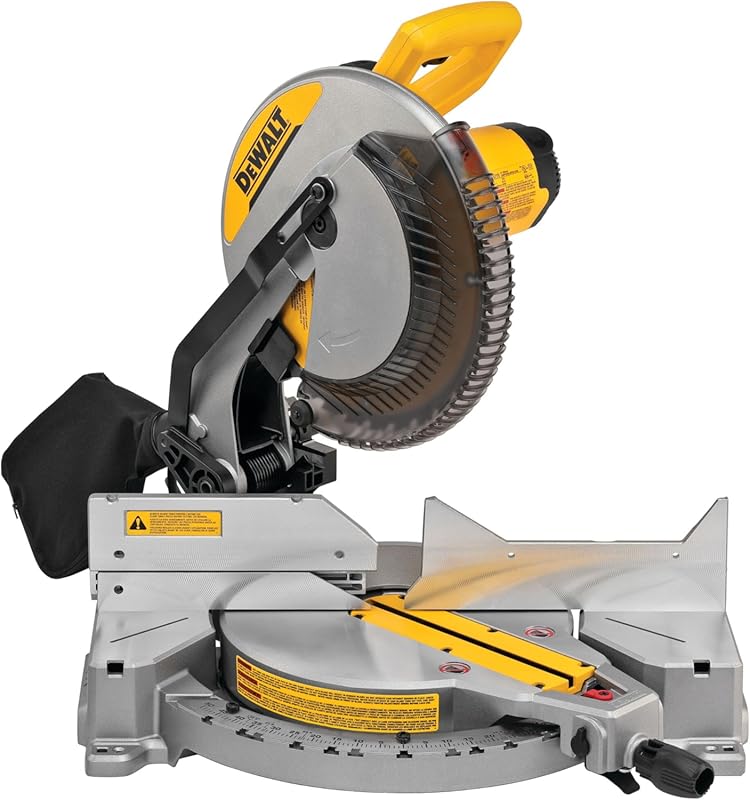 DEWALT 12-Inch 15-Amp Single Bevel Compound Miter Saw DWS715 for Preci