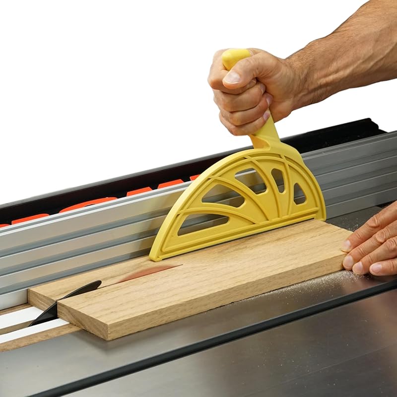 Offset Handle Push Block for Table Saws, Router Tables, Jointers - Enh