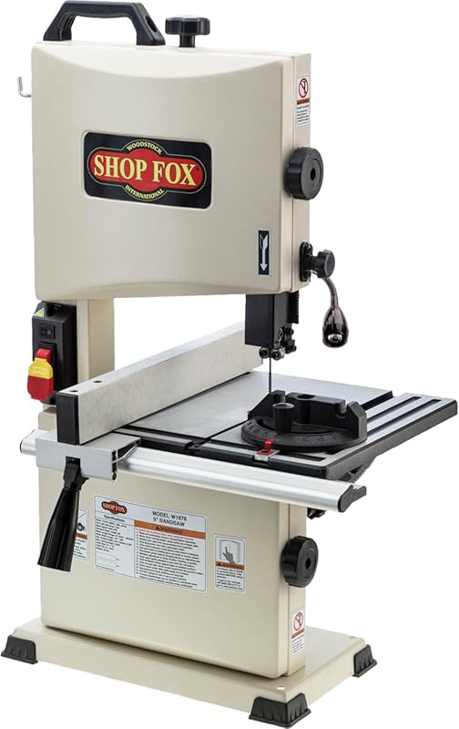 Shop Fox 9-Inch Benchtop Bandsaw for Precision Wood Cutting in Home Wo