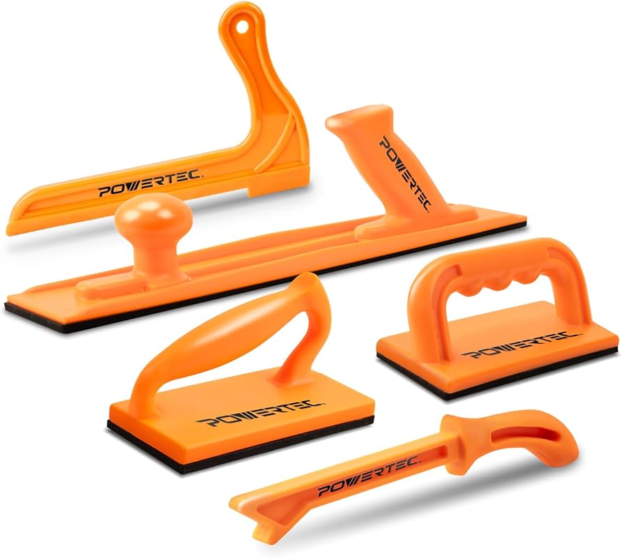 POWERTEC 71009V 5PK Push Block Stick Set for Table Saws Routers Bandsa