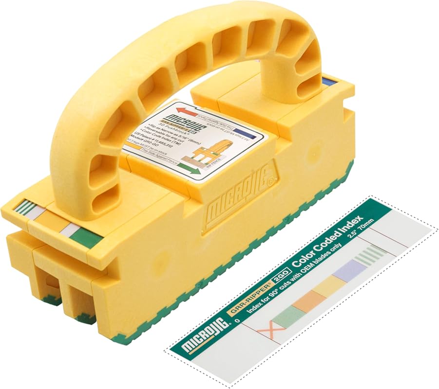 MICROJIG GRR-RIPPER 2GO Push Block for Routers, Jointers, Band Table S