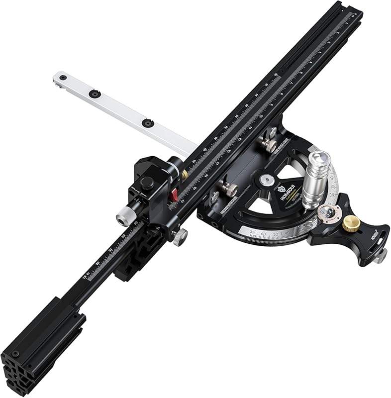 HONGDUI MG21 Precision Miter Gauge with 36-Inch Extended Fence for Tab