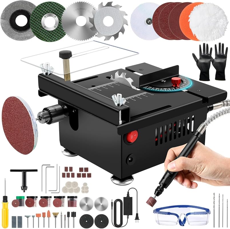 Portable Mini Multi-Functional Table Saw for Wood Plastic Acrylic Craf
