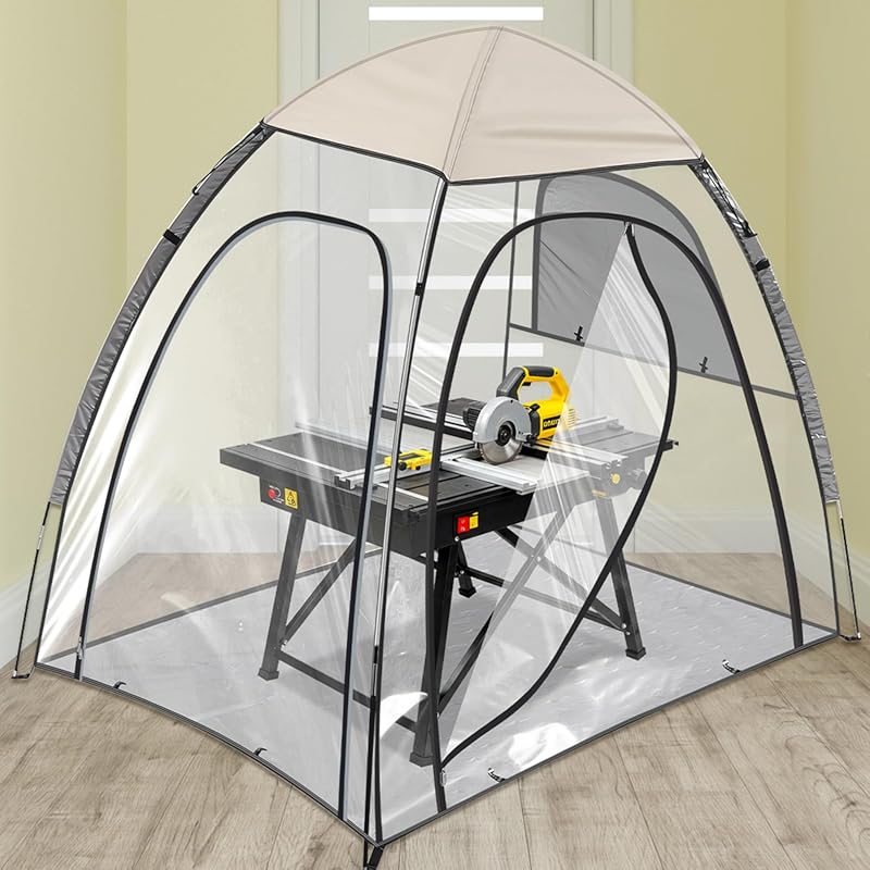 Woanger 70.8x51.2x63 Inch Extra Large Collapsible Tile Saw Shack Tent 