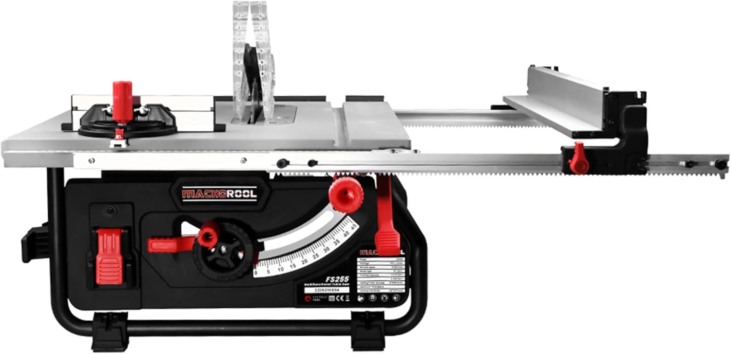 FINDBUYTOOL FS255 10-Inch Portable Jobsite Table Saw 15-Amp 2.5HP 24-I