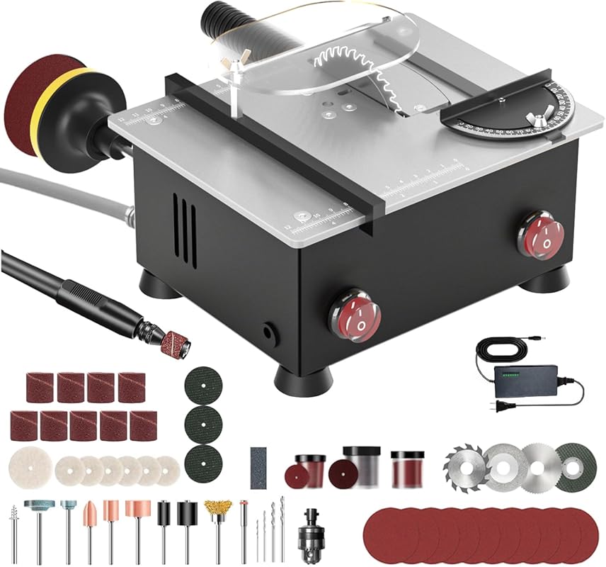 Mini Crafts Table Saw Dual 795 Motors 200W 12000RPM 26mm Height Adjust