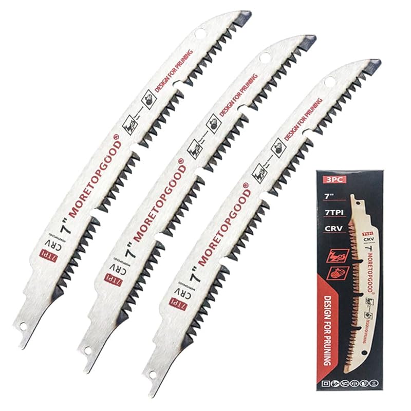 7-Inch Arc Curved Reciprocating Saw Blades with Chipconveyor, 7TPI Jap