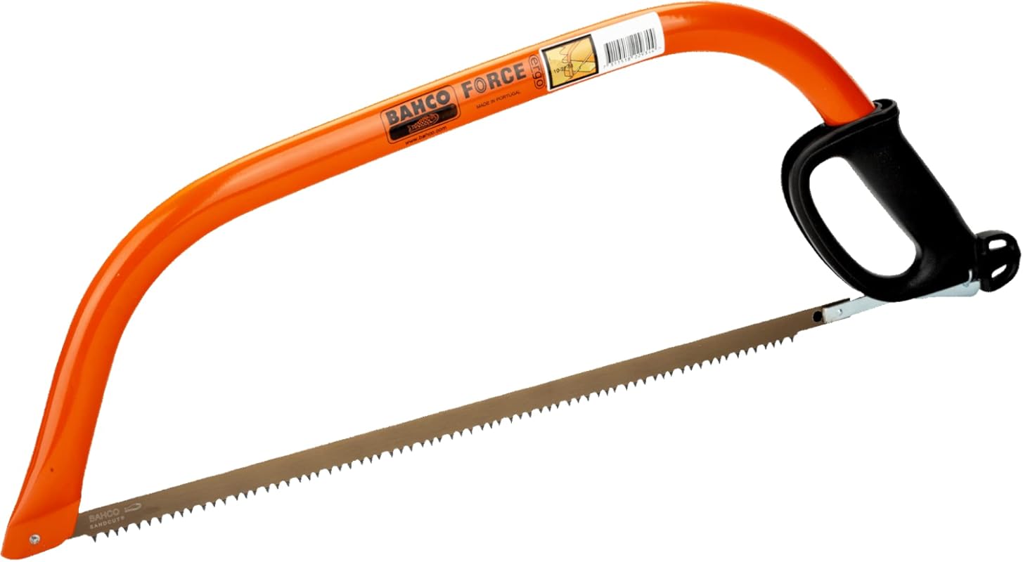 Bahco ERGO Heavy Duty Bow Saw Frame & Blade, 30-Inch High Tension Stee