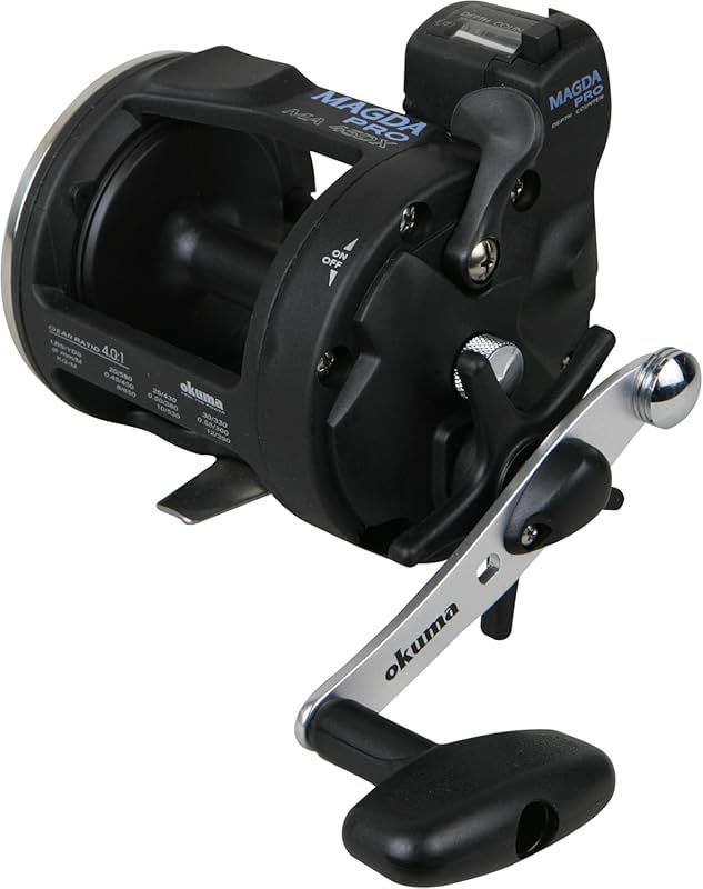 Okuma Magda Pro Line Counter Levelwind Trolling Reel for Precision Cas