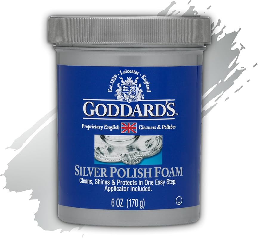 Goddard’s Silver Polish Foam – Gentle Tarnish Remover for Antique & Ev