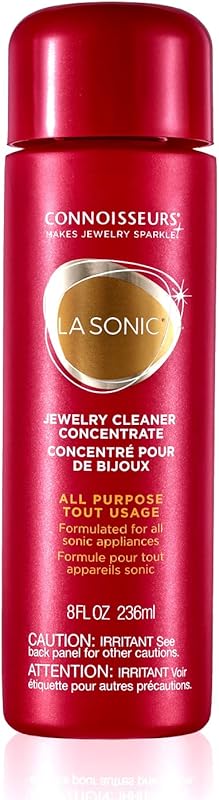 CONNOISSEURS LaSonic Jewelry Cleaner Concentrate 8oz for SafeWave & Ba