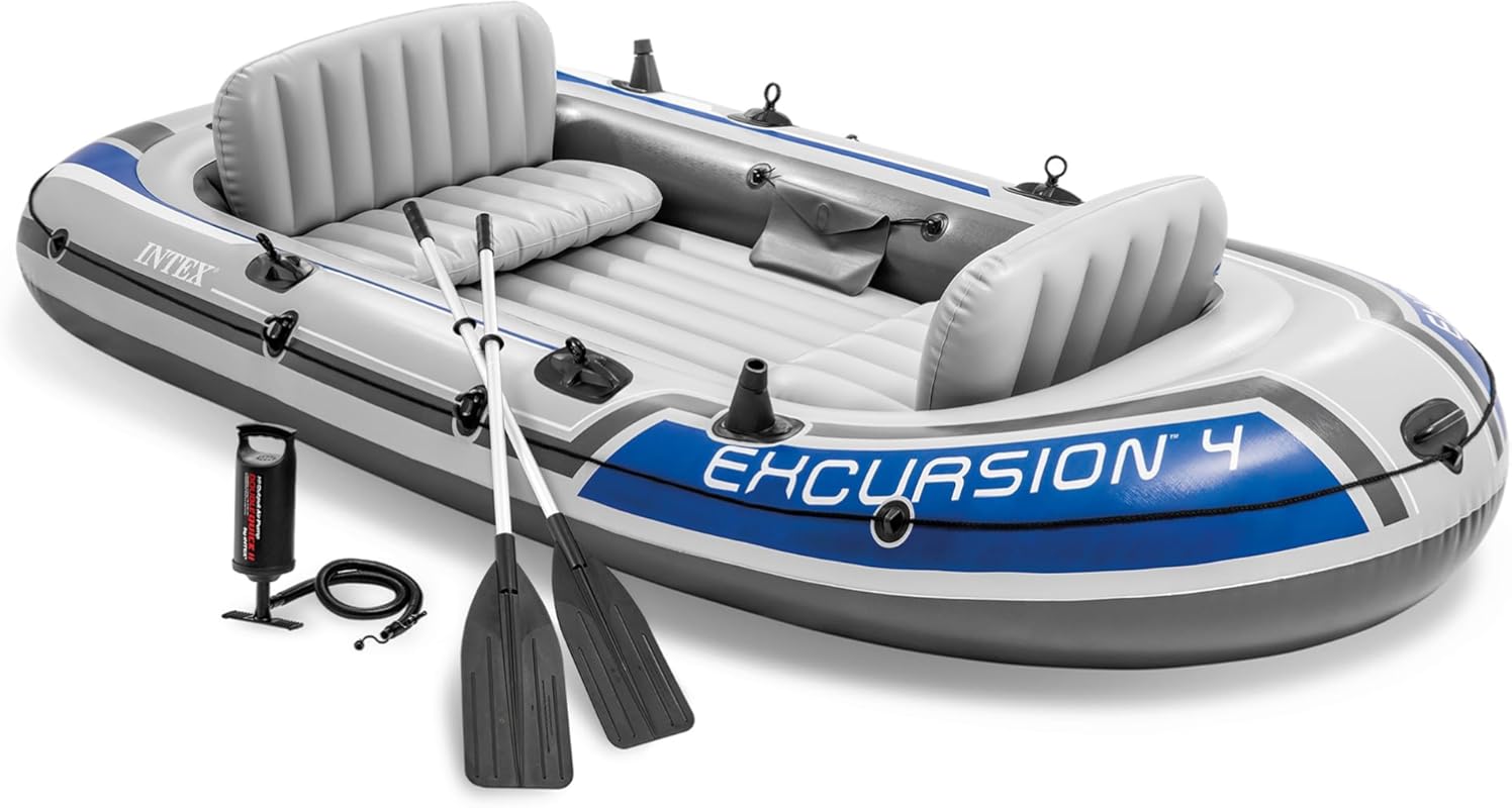 Intex Excursion 4-Person Inflatable Boat Set