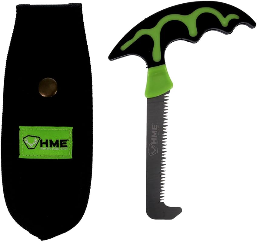 Compact Stainless Steel Bone Saw for Hunting with Scabbard