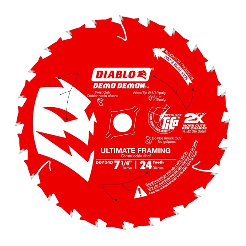 Diablo Dura-Blend Carbide 7-1/4
