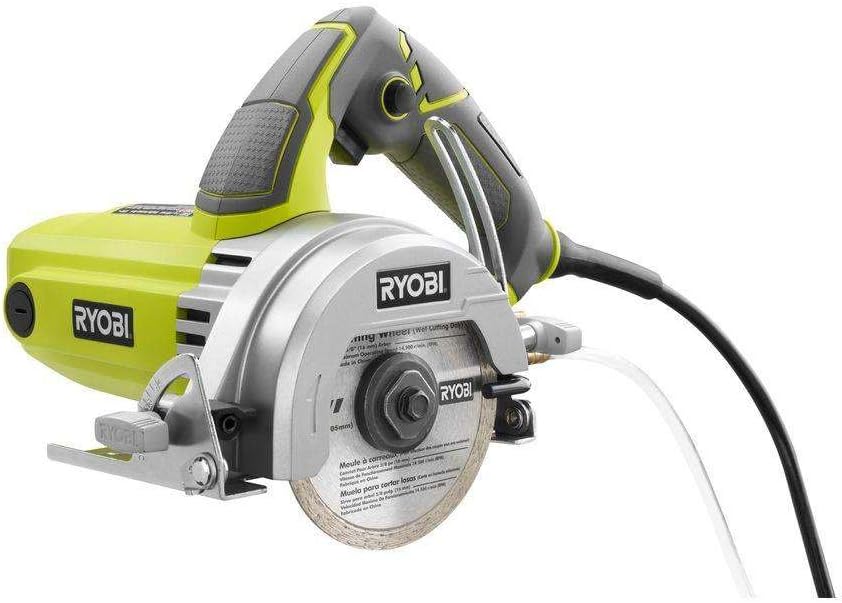 Powerful 12-Amp 4-Inch Blade Corded Wet Tile Saw for Professional Cuts