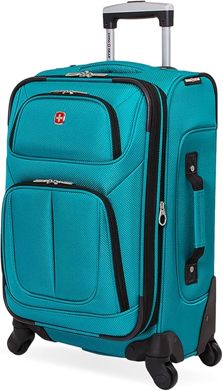 SWISSGEAR Sion 21-Inch Teal Expandable Softside Spinner Luggage