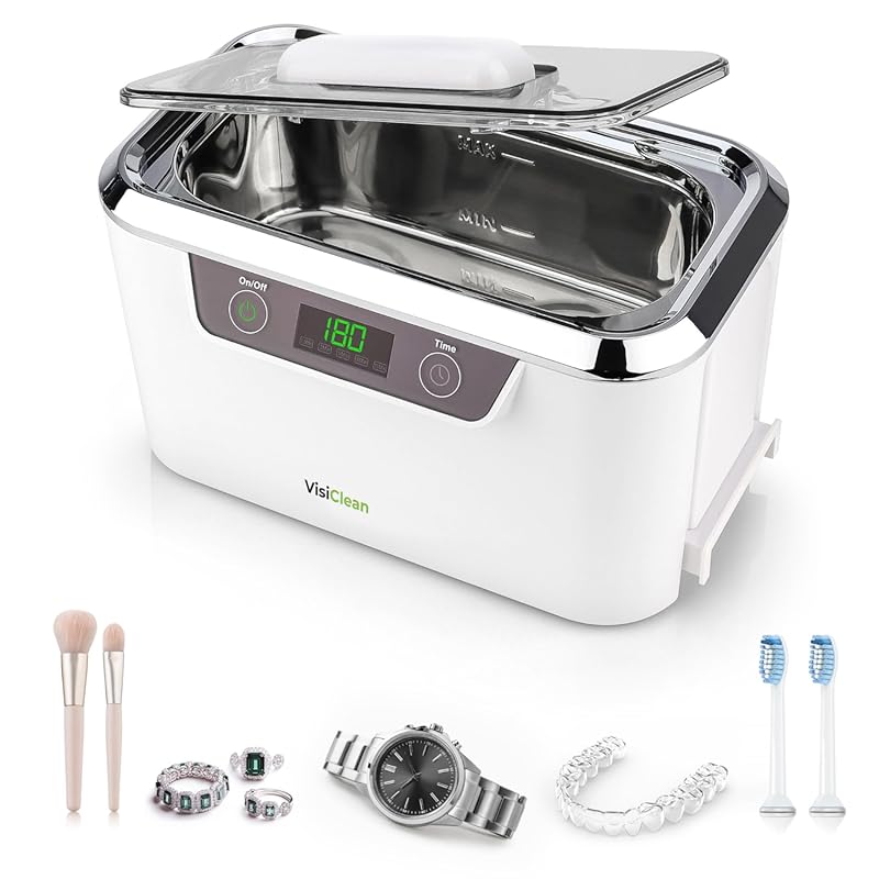 Professional Ultrasonic Jewelry Cleaner for Diamond Rings, Silver, Gol